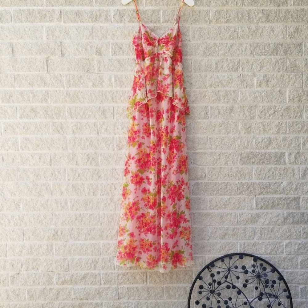 Asos Crepe Floral Maxi Dress